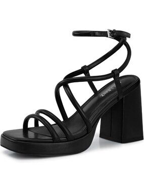 Stylish Chunky Platform Heels - 3.9" Strappy High Heel Sandals for Women